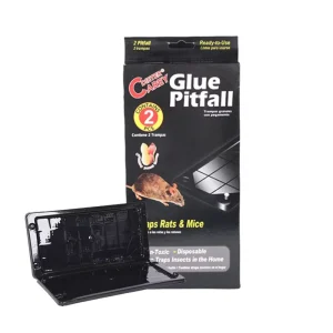 Heavy Duty Plastic Glue Rat Trap Board 160g Peanut Scent Heat Resistant Rectangular Design