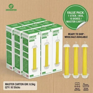 High Adhesive Waterproof 360 Hanging Fly Sticky Trap Long Lasting Physical Pest Control for Home
