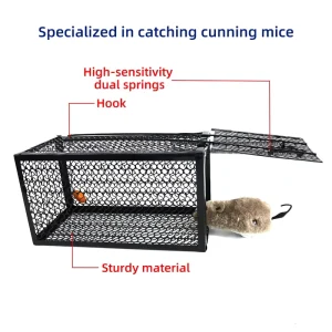 High Efficiency Live Catch Trap Cage Disposable Survival Gear for Outdoor Rodents & Mice