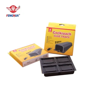 Household Non Toxic Adhesive Pest Roach Catcher Control Sticky Roaches Cockroach Glue Trap Plastic Tunnel