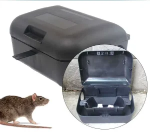 Humane Reusable Lockable Plastic Rat Station Collocation Mouse Trap Killer for Indoor Outdoor Pest Control Rat Trap