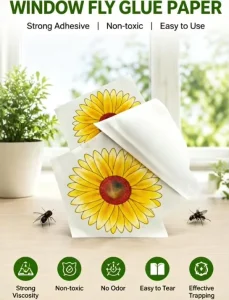 Long-Lasting Waterproof Disposable Fly Traps for Indoor Pest Control