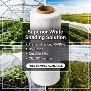 Manufacturer HDPE Rectangle Shade Net with 30%-95% Shading Rate for Greenhouses