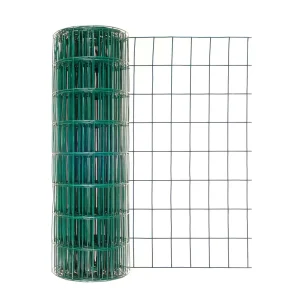 Metal Garden Fence Green Chicken Wire Fence Rolls Mesh for Yard Vegetable Plant Protection Poultry Netting