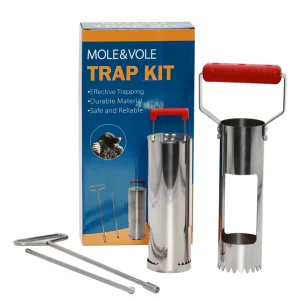 Metal Reusable Waterproof Rodent Trap for Moles Voles and Gophers for Lawn Farm and Garden Use
