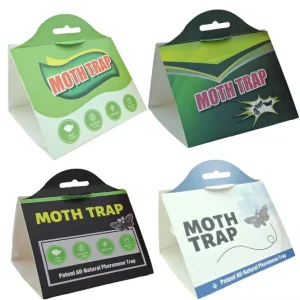 Mouse, Insect, and Moth Glue Traps with Adhesive Tray Glue Boards for Indoor and Outdoor Use