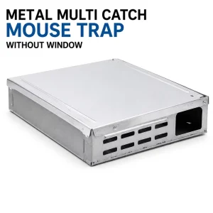 Multi-Catch Metal Mouse Trap Live Catch Rust-Resistant Reusable for Food Factories and Commercial Kitchens