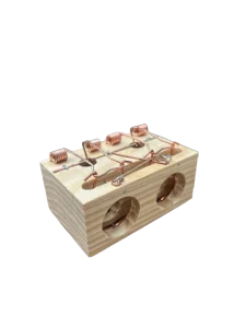 Multi-Catch Wooden Mouse Trap with Strong Spring for Rodent Control