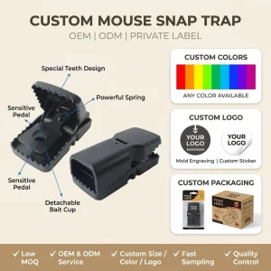 Mustrap Precision Mouse Catcher Device Plastic Rodent Defense Shield for Systematic Indoor Abatement