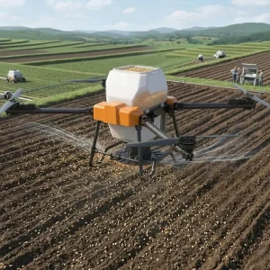 New Agriculture Sprayer Drone Uav Aircraft for Solid Seed Fertilizer Sowing and Spreading Efficient Crop Management Tool Drones