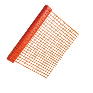 Orange HDPE Plastic Barrier Mesh Garden Fencing 4ft x 100ft 40mm x 40mm Hole Size 130g/m2