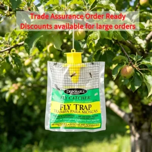 Outdoor Fly Trap Reusable Hanging Net Catcher for Agricultural Farm and Orchard Professional Pest Control Solution Customizable