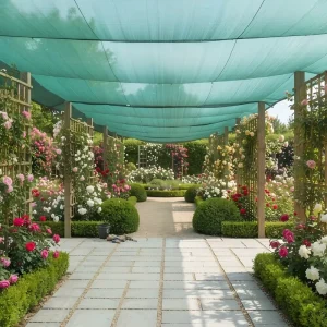 PE Raschel Knitted Shade Cloth for Gardens and Patios, 65%, 70% and 95%