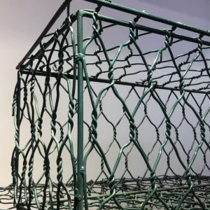 PVC-Coated Green Hexagonal Gabion Netting for Garden Plant Protection and Landscape Retaining