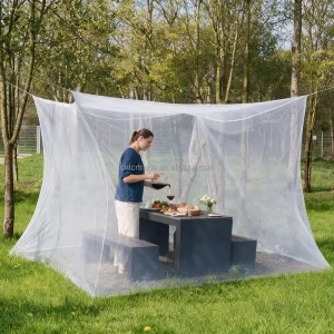 Polyester Hanging Mosquito Net with Ropes for Camping Patio and Travel