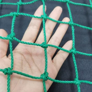 Polyethylene Golf Barrier Netting Dark Green Sports Practice Fence