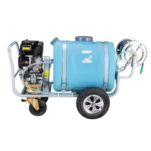 Portable Cart-Type 160L Gasoline Motorized Sprayer with Automatic Hose Reel for Farm and Garden Use