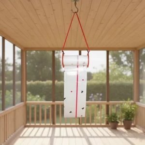 Portable Eco Friendly Disposable Fly Trap Roll Powerful Adhesive for Indoor Outdoor Use Long Lasting Hanging Glue