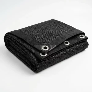Reinforced Black Shade Net Outdoor Patio Garden Shade Cloth with Grommets for Balcony Privacy Screen and Carport