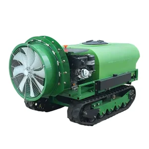 Remote Control Crawler Air-Assisted Orchard Sprayer 350L Self-Propelled Mist Duster for Vineyard and Farm