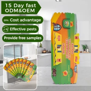Reusable Cockroach House Trap with Sticky Glue Board for Indoor Pest Control