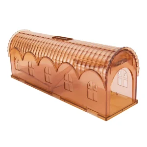 Reusable Plastic Humane Mouse Trap with Air Holes for Indoor Pest Control