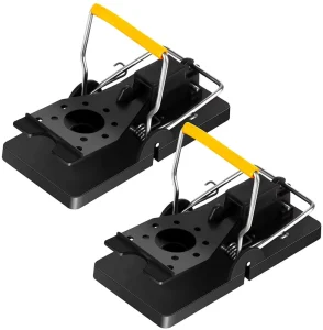 Reusable Plastic Mouse and Rat Snap Traps for Indoor and Outdoor Use