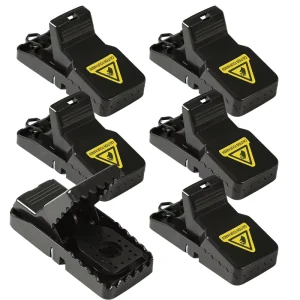 Reusable Solid Mouse Snap Trap Plastic Metal Rodent Killer Non Toxic Automatic Fast Effective Easy Set Indoor Outdoor Pest