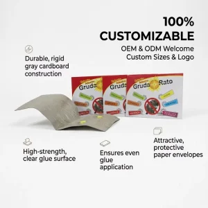 Rubber Glue Rat Trap Bright Yellow Sticky Mouse Trap for Farm and Warehouse Pest Control