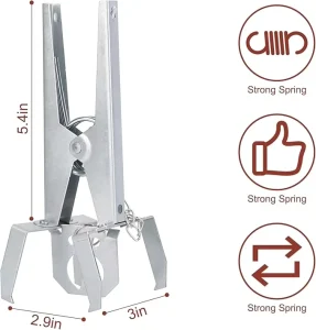 Scissor Type Galvanized Steel Solid Mole Trap Reusable Pest Control Tool for Lawn Garden and Farm Quick and Clean Capture