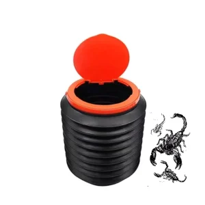 Solid Plastic Foldable Scorpion Trap Easy to Carry Handheld Pest Control Tool for Farm and Garden Use