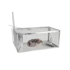 Stainless Steel Eco Friendly Mouse Catcher 1 Door Reusable Pest Control Trap for Indoor Outdoor Home Garden Use