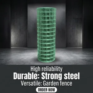 Stainless Steel Green Woven Wire Mesh for Garden Security Fencing, Chicken Coops and Agricultural Projects