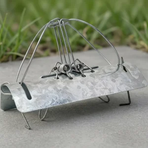 Steel Mouse Trap Rust-Proof Outdoor Pest Control for Lawns