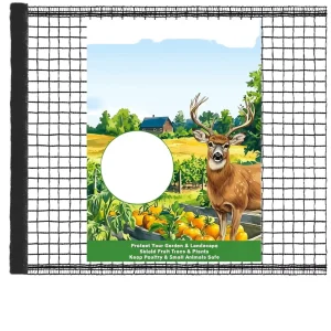 Thick HDPE Square Mesh Garden Fence Net for Yard Animal Protection