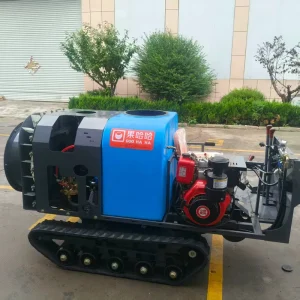 Tracked Dual-Power Agricultural Mist Sprayer with 300L Tank and Air Blower for Citrus Groves