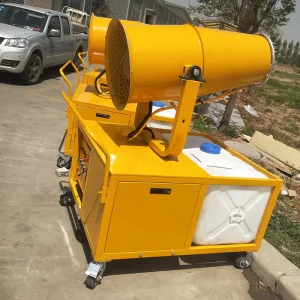 Tunnel Fog Cannon Industrial Blowing Mist Machine Mobile Sprayer for Ventilation and Dust Reduction