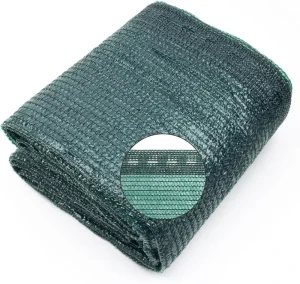 UV Resistant Mesh Shade Cloth for Garden Plants and Greenhouses Dark Green