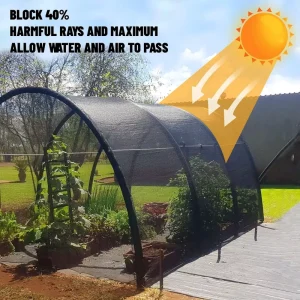 UV-Stabilized HDPE Rectangle Garden Shade Net Sun Protection Cloth Roll for Greenhouse Garden Outdoor Patio