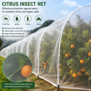 Virgin HDPE Anti Insect Net UV Resistant Fine Mesh for Fruit Tree Crop Protection Agriculture Netting