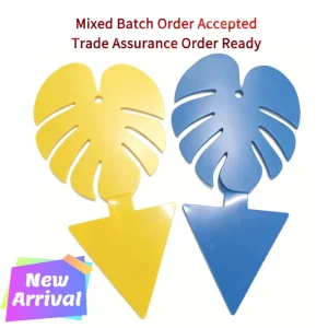 Waterproof Non Toxic Sticky Insect Traps with Self Supporting Stand for Potted Plants Indoor and Outdoor Use Commercial Grade
