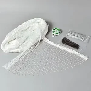 White 20 mm HDPE Anti-Bird Garden Netting UV-Stabilized Cut-to-Size Protection for Plants Fruits Flowers and Trees