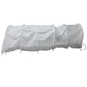 White 3 Metre Garden Tunnel Shade Net Cover PP-Coated Warp Knitted 30%-95% Shade Rate Portable