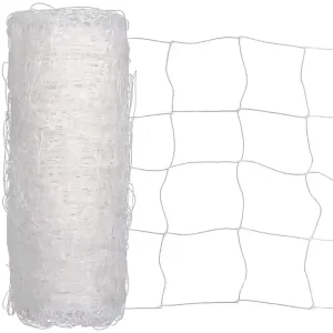 White Green Plastic Wire Square Grow Tent Net Garden Trellis Crop Support Net