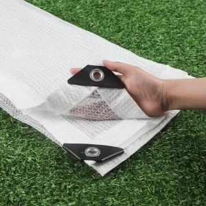 White Shade Cloth 50% 70% Sun Shade Net UV Protected Cooling Mesh for Greenhouse Nursery Flower Plant Heat Reduction