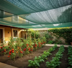 Woven Green HDPE Shade Net UV Resistant Square Sun Shade Cloth for Outdoor Patios Courtyards Gardens Lawns and Camping