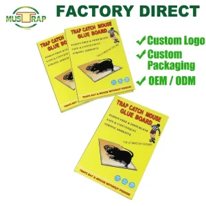 Yellow Mouse Glue Trap Sticky Rat Board for Biological Pest Control