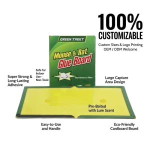 Yellow Sticky Glue Trap Board Multi-Catch Mouse and Rat Trap for Squirrel, Mole, Lizard, and Insect Control